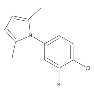 1-(3-Bromo-4-chlorophenyl)-2,5-dimethylpyrrole Structure