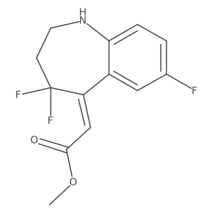 methyl (2Z)-(4,4,7-trifluoro-1,2,3,4-tetrahydro-5H-1-benzazepin-5-ylidene)acetate Structure