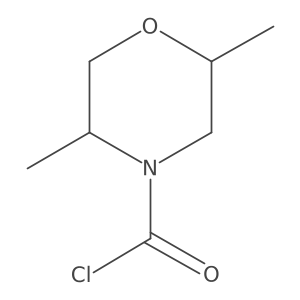 2,5-Dimethylmorpholine-4-carbonyl chloride Structure