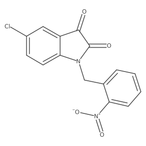 5-Chloro-N-(2-nitrobenzyl)isatin结构式