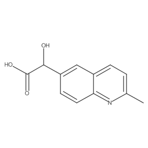 2-Hydroxy-2-(2-methylquinolin-6-yl)acetic acid Structure