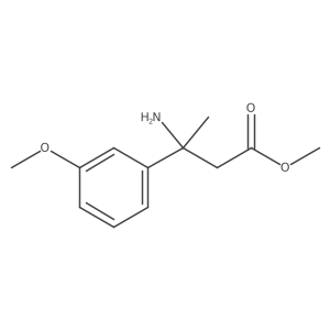 Methyl 3-amino-3-(3-methoxyphenyl)butanoate结构式