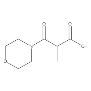 2-Methyl-3-morpholino-3-oxopropanoic acid Structure