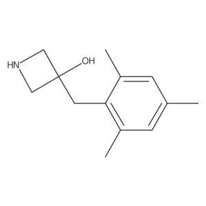 3-[(2,4,6-Trimethylphenyl)methyl]azetidin-3-ol Structure