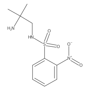 N-(2-Amino-2-methylpropyl)-2-nitrobenzene-1-sulfonamide Structure