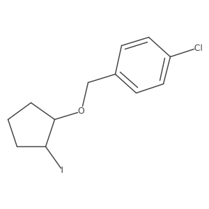 1-Chloro-4-{[(2-iodocyclopentyl)oxy]methyl}benzene结构式