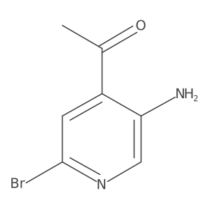 1-(5-Amino-2-bromopyridin-4-YL)ethanone结构式