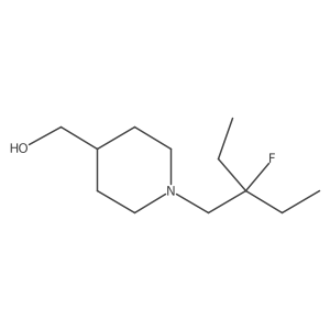 [1-(2-Ethyl-2-fluorobutyl)piperidin-4-yl]methanol结构式