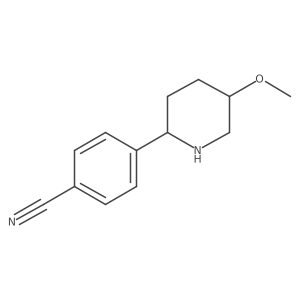 4-(5-Methoxy-2-piperidinyl)benzonitrile Structure