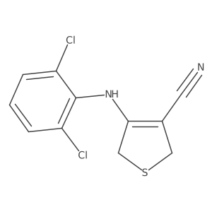 4-[(2,6-Dichlorophenyl)amino]-2,5-dihydro-3-thiophenecarbonitrile结构式