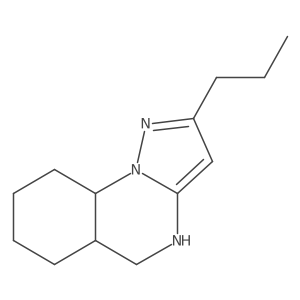 2-propyl-4H,5H,5aH,6H,7H,8H,9H,9aH-pyrazolo[1,5-a]quinazoline结构式