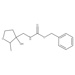benzyl N-[(3-hydroxy-2-methyloxolan-3-yl)methyl]carbamate结构式