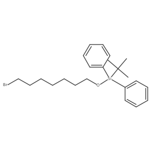 ((7-Bromoheptyl)oxy)(tert-butyl)diphenylsilane结构式
