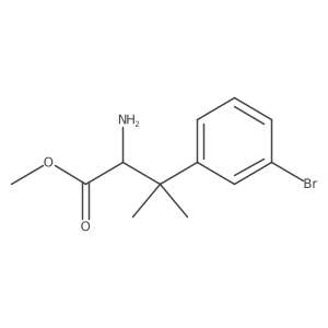 Methyl 2-amino-3-(3-bromophenyl)-3-methylbutanoate Structure