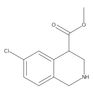 Methyl 6-chloro-1,2,3,4-tetrahydroisoquinoline-4-carboxylate Structure