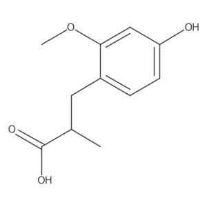 3-(4-Hydroxy-2-methoxyphenyl)-2-methylpropanoic acid Structure