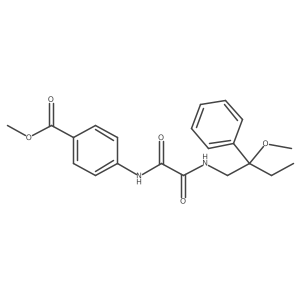 Methyl 4-(2-((2-methoxy-2-phenylbutyl)amino)-2-oxoacetamido)benzoate Structure