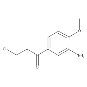 1-(3-Amino-4-methoxyphenyl)-3-chloropropan-1-one结构式