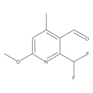 2-(Difluoromethyl)-6-methoxy-4-methylpyridine-3-carboxaldehyde结构式