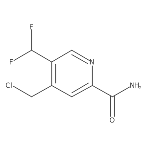 4-(Chloromethyl)-5-(difluoromethyl)picolinamide Structure