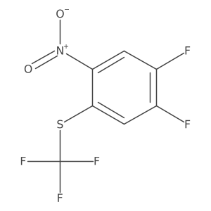 1,2-Difluoro-4-nitro-5-(trifluoromethylthio)benzene Structure