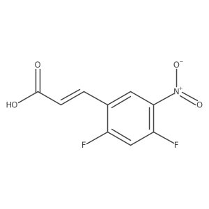 2,4-Difluoro-5-nitrocinnamic acid结构式