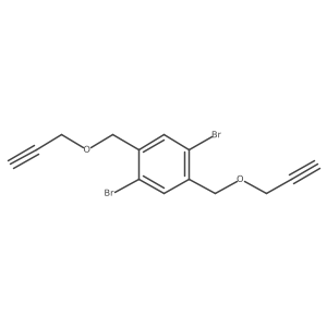 1,4-Dibromo-2,5-bis((prop-2-yn-1-yloxy)methyl)benzene Structure