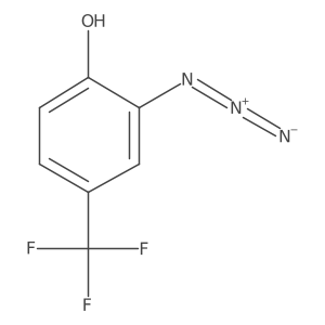 2-Azido-4-(trifluoromethyl)phenol结构式