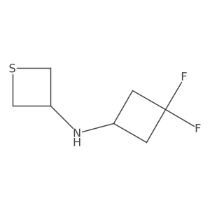 N-(3,3-Difluorocyclobutyl)thietan-3-amine Structure