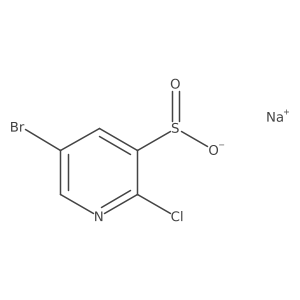 Sodium 5-bromo-2-chloropyridine-3-sulfinate Structure
