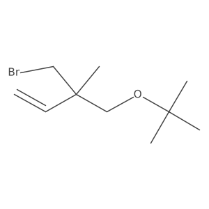3-(Bromomethyl)-4-(tert-butoxy)-3-methylbut-1-ene结构式