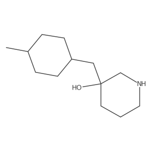 3-[(4-Methylcyclohexyl)methyl]piperidin-3-ol Structure