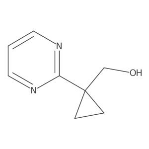 [1-(Pyrimidin-2-yl)cyclopropyl]methanol Structure