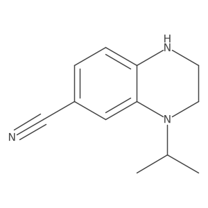 4-Isopropyl-1,2,3,4-tetrahydroquinoxaline-6-carbonitrile Structure