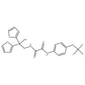 N1-(2-(furan-2-yl)-2-hydroxy-2-(thiophen-2-yl)ethyl)-N2-(4-(trifluoromethoxy)phenyl)oxalamide Structure