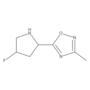 5-(4-Fluoropyrrolidin-2-yl)-3-methyl-1,2,4-oxadiazole Structure