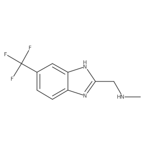 1H-Benzimidazole-2-methanamine, N-methyl-6-(trifluoromethyl)-结构式
