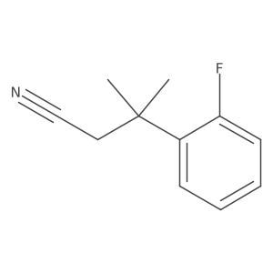 3-(2-Fluorophenyl)-3-methylbutanenitrile结构式