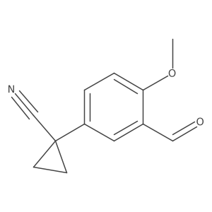 5-(1-Cyanocyclopropyl)-2-methoxybenzaldehyde Structure