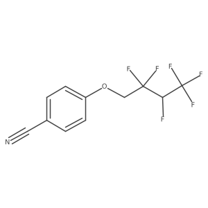 Benzonitrile, 4-(2,2,3,4,4,4-hexafluorobutoxy)-结构式