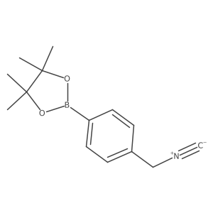 2-(4-(Isocyanomethyl)phenyl)-4,4,5,5-tetramethyl-1,3,2-dioxaborolane结构式