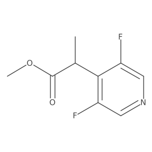 Methyl 2-(3,5-difluoropyridin-4-yl)propanoate结构式
