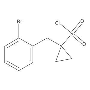 1-(2-Bromobenzyl)cyclopropane-1-sulfonyl chloride Structure