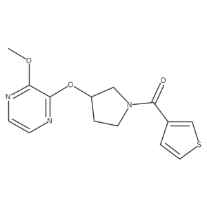 (3-((3-Methoxypyrazin-2-yl)oxy)pyrrolidin-1-yl)(thiophen-3-yl)methanone结构式