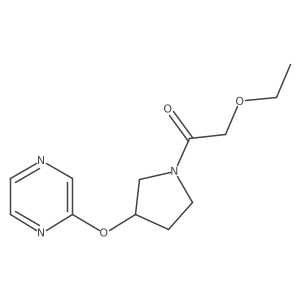 2-Ethoxy-1-(3-(pyrazin-2-yloxy)pyrrolidin-1-yl)ethanone Structure