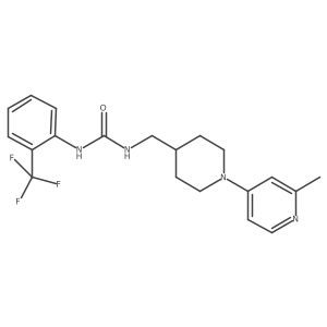 1-((1-(2-Methylpyridin-4-yl)piperidin-4-yl)methyl)-3-(2-(trifluoromethyl)phenyl)urea结构式