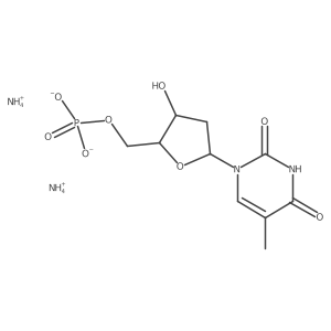 5'-Thymidylic acid, diammonium salt结构式
