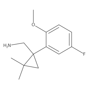 [1-(5-Fluoro-2-methoxyphenyl)-2,2-dimethylcyclopropyl]methanamine Structure