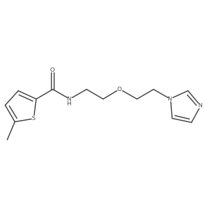 N-{2-[2-(1H-imidazol-1-yl)ethoxy]ethyl}-5-methylthiophene-2-carboxamide结构式
