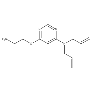 N,N-diallyl-6-(2-aminoethoxy)pyrimidin-4-amine结构式